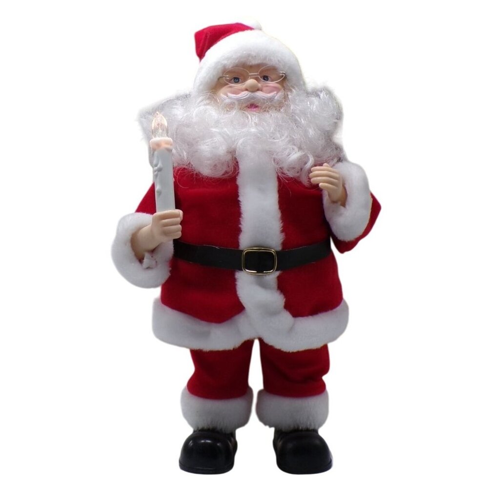 1994 Telco Motionettes Animated & Illuminated Santa Claus Figure Music 13" WORKS